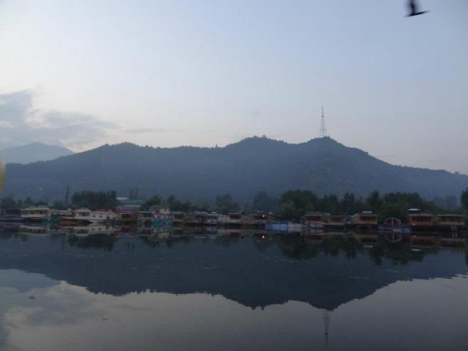 Morning View of Dal Lake from a House Boat